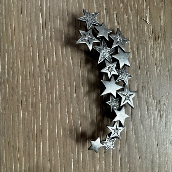 J & J silver tone star brooch - Picture 4 of 5